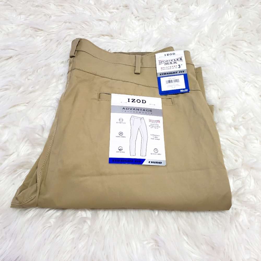 Izod men's advanced performance straight fit pant
